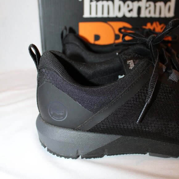 NIB WOMEN'S TIMBERLAND PRO SAFETY COMPOSIT TOE RADIUS WORK HIKING SHOES BLACK - Picture 4 of 6